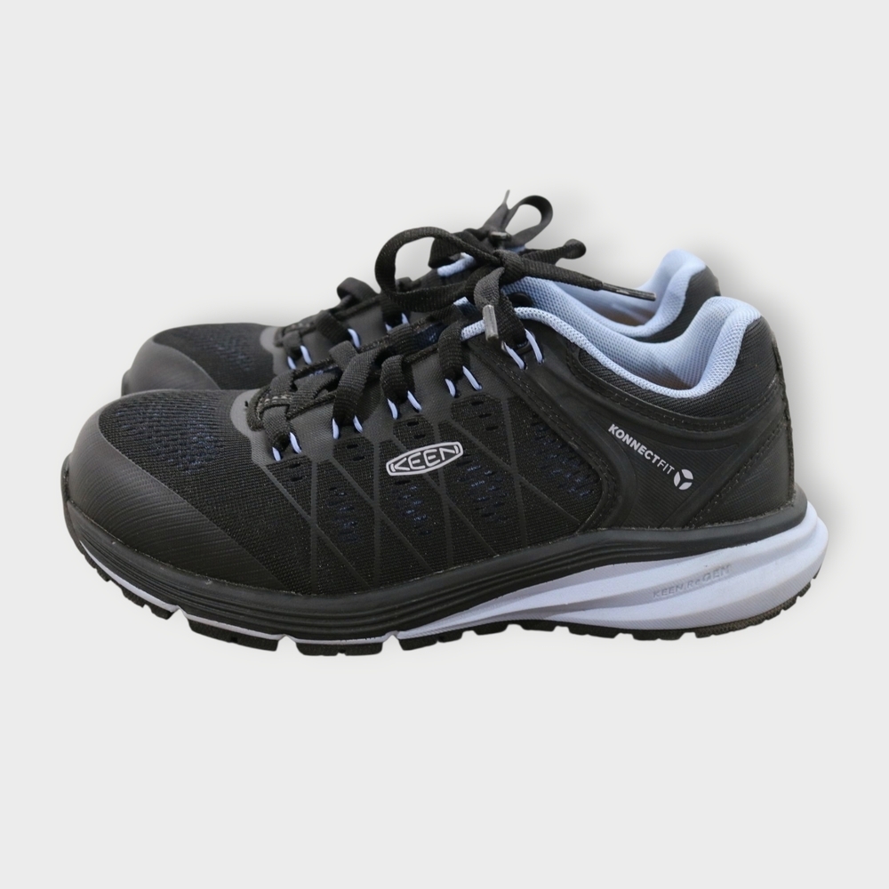 Women's 6 M Keen 1024594M Utility Vista Energy Hydrangea Black Carbon Toe Shoes - Picture 2 of 8
